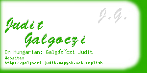 judit galgoczi business card